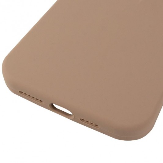Чохол Silicone Case (AA) Logo with MagSafe для Apple iPhone 14 Pro Max (6.7") Бежевий / Desert Gold - зображення 4 