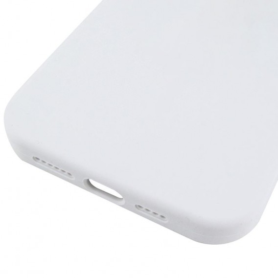 Чохол Silicone Case (AA) Logo with MagSafe для Apple iPhone 14 Pro Max (6.7") Білий / White