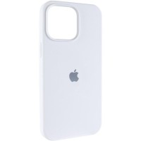Чехол Silicone Case (AA) Logo with MagSafe для Apple iPhone 15 (6.1") Белый / White