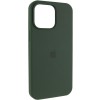 Чохол Silicone Case (AA) Logo with MagSafe для Apple iPhone 15 (6.1") Зелений / Cyprus Green