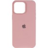 Чохол Silicone Case (AA) Logo with MagSafe для Apple iPhone 15 (6.1") Рожевий / Pink Sand