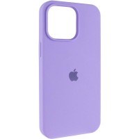 Чохол Silicone Case (AA) Logo with MagSafe для Apple iPhone 15 (6.1") Бузковий / Dasheen