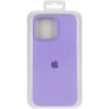 Чохол Silicone Case (AA) Logo with MagSafe для Apple iPhone 15 (6.1") Бузковий / Dasheen