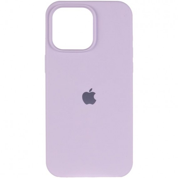 Чохол Silicone Case (AA) Logo with MagSafe для Apple iPhone 15 (6.1") Бузковий / Lilac