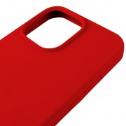 Чохол Silicone Case (AA) Logo with MagSafe для Apple iPhone 15 Pro (6.1") Червоний / Red