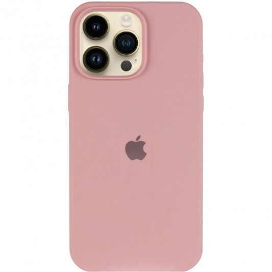 Чохол Silicone Case (AA) Logo with MagSafe для Apple iPhone 15 Pro (6.1") Рожевий / Pink Sand - зображення 1 