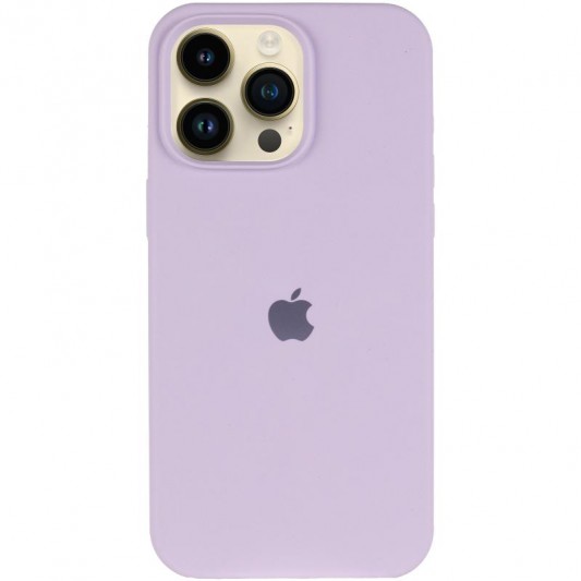 Чохол Silicone Case (AA) Logo with MagSafe для Apple iPhone 15 Pro (6.1") Бузковий / Lilac - зображення 1 