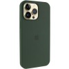 Чохол Silicone Case (AA) Logo with MagSafe для Apple iPhone 15 Pro Max (6.7") Зелений / Cyprus Green