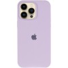 Чохол Silicone Case (AA) Logo with MagSafe для Apple iPhone 15 Pro Max (6.7") Бузковий / Lilac