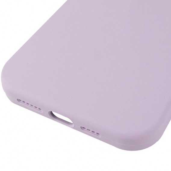 Чохол Silicone Case (AA) Logo with MagSafe для Apple iPhone 15 Pro Max (6.7") Бузковий / Lilac