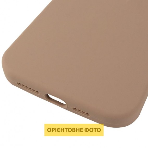 Чохол Silicone Case (AA) Logo with MagSafe для Apple iPhone 16 (6.1") Бежевий / Desert Gold