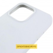 Чохол Silicone Case (AA) Logo with MagSafe для Apple iPhone 16 (6.1") Білий / White