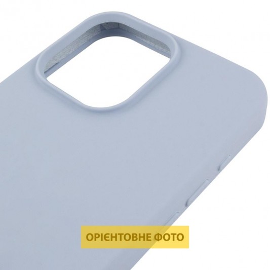Чохол Silicone Case (AA) Logo with MagSafe для Apple iPhone 16 (6.1") Блакитний / Lilac Blue - зображення 3 