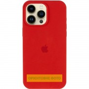 Чохол Silicone Case (AA) Logo with MagSafe для Apple iPhone 16 (6.1") Червоний / Red