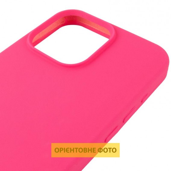 Чохол Silicone Case (AA) Logo with MagSafe для Apple iPhone 16 (6.1") Рожевий / Barbie pink