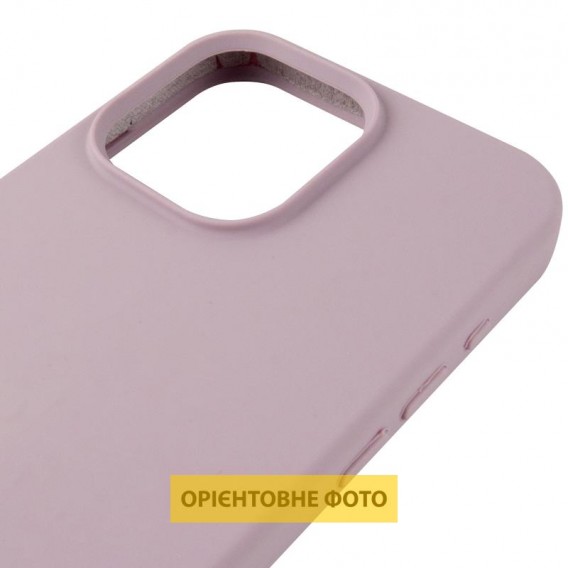 Чохол Silicone Case (AA) Logo with MagSafe для Apple iPhone 16 (6.1") Сірий / Lavender
