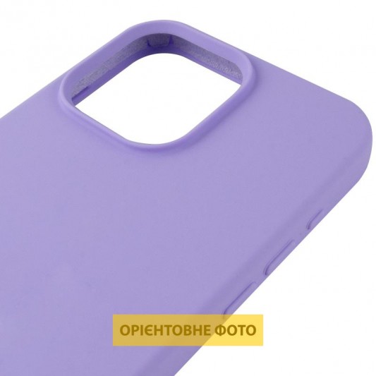 Чохол Silicone Case (AA) Logo with MagSafe для Apple iPhone 16 (6.1") Бузковий / Dasheen - зображення 4 