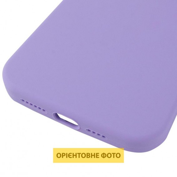 Чехол Silicone Case (AA) Logo with MagSafe для Apple iPhone 16 (6.1") Сиреневый / Dasheen