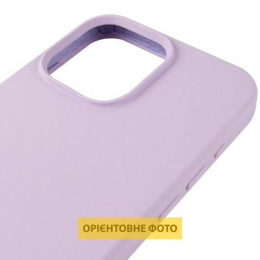 Чохол Silicone Case (AA) Logo with MagSafe для Apple iPhone 16 (6.1") Бузковий / Lilac - зображення 3 