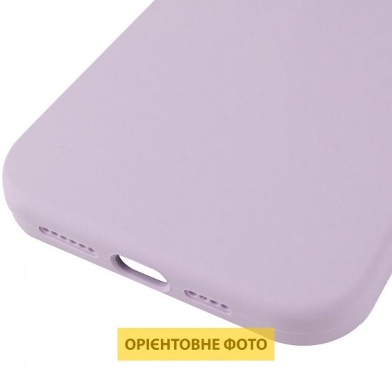 Чохол Silicone Case (AA) Logo with MagSafe для Apple iPhone 16 (6.1") Бузковий / Lilac