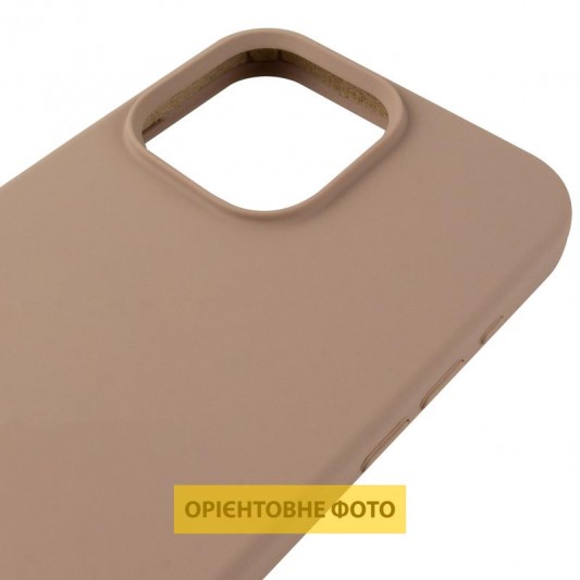 Чохол Silicone Case (AA) Logo with MagSafe для Apple iPhone 16 Pro (6.3") Бежевий / Desert Gold - зображення 3 
