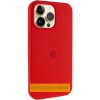 Чехол Silicone Case (AA) Logo with MagSafe Apple iPhone 16 Pro (6.3") Красный / Red