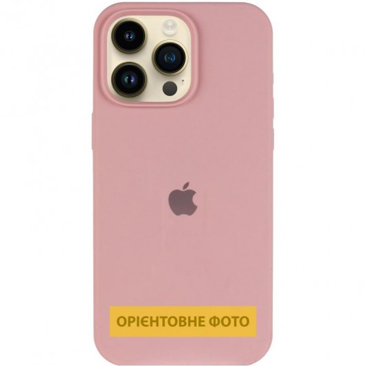 Чохол Silicone Case (AA) Logo with MagSafe для Apple iPhone 16 Pro (6.3") Рожевий / Pink Sand - зображення 1 