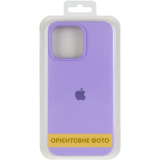 Чохол Silicone Case (AA) Logo with MagSafe для Apple iPhone 16 Pro (6.3") Бузковий / Dasheen - зображення 3 