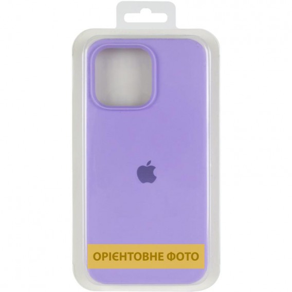 Чохол Silicone Case (AA) Logo with MagSafe для Apple iPhone 16 Pro (6.3") Бузковий / Dasheen