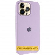 Чохол Silicone Case (AA) Logo with MagSafe для Apple iPhone 16 Pro (6.3") Бузковий / Lilac