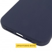 Чохол Silicone Case (AA) Logo with MagSafe для Apple iPhone 16 Pro (6.3") Темно-синій / Midnight blue
