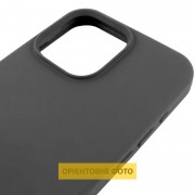 Чохол Silicone Case (AA) Logo with MagSafe для Apple iPhone 16 Pro Max (6.9") Сірий / Dark Gray