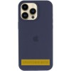 Чохол Silicone Case (AA) Logo with MagSafe для Apple iPhone 16 Pro Max (6.9") Темно-синій / Midnight blue