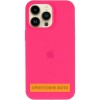 Чохол Silicone Case (AA) Logo with MagSafe для Apple iPhone 16e (6.1") Рожевий / Barbie pink