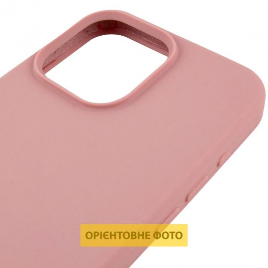 Чохол Silicone Case (AA) Logo with MagSafe для Apple iPhone 16e (6.1") Рожевий / Pink Sand - зображення 3 