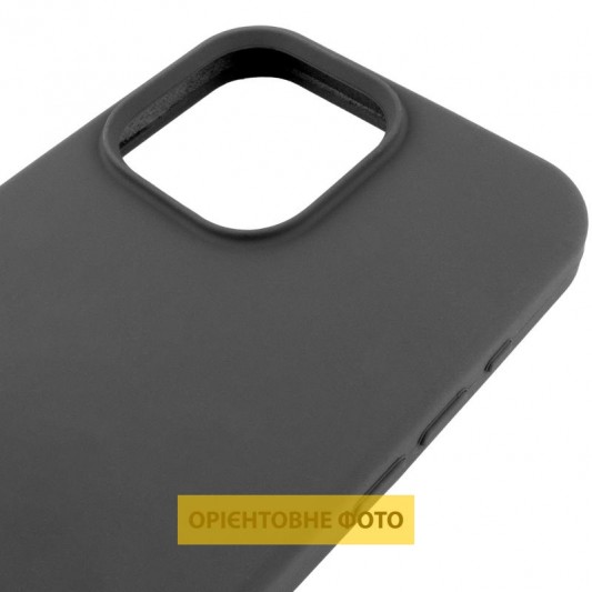 Чохол Silicone Case (AA) Logo with MagSafe для Apple iPhone 16e (6.1") Сірий / Dark Gray - зображення 3 