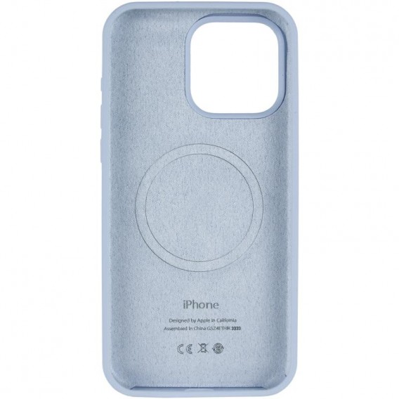 Чохол Silicone Case Full Protective (AA) V2 with MagSafe для Apple iPhone 11 (6.1") Блакитний / Lilac Blue