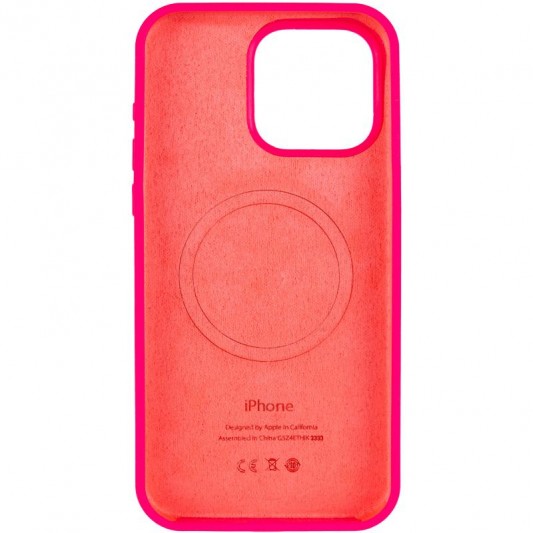 Чохол Silicone Case Full Protective (AA) V2 with MagSafe для Apple iPhone 11 (6.1") Рожевий / Barbie pink - зображення 2 