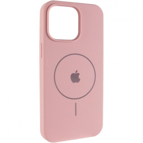 Чохол Silicone Case Full Protective (AA) V2 with MagSafe для Apple iPhone 11 (6.1") Рожевий / Pink Sand