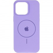 Чохол Silicone Case Full Protective (AA) V2 with MagSafe для Apple iPhone 11 (6.1") Бузковий / Dasheen