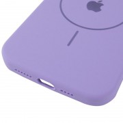 Чохол Silicone Case Full Protective (AA) V2 with MagSafe для Apple iPhone 11 (6.1") Бузковий / Dasheen