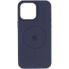 Чохол Silicone Case Full Protective (AA) V2 with MagSafe для Apple iPhone 11 (6.1") Темно-синій / Midnight blue