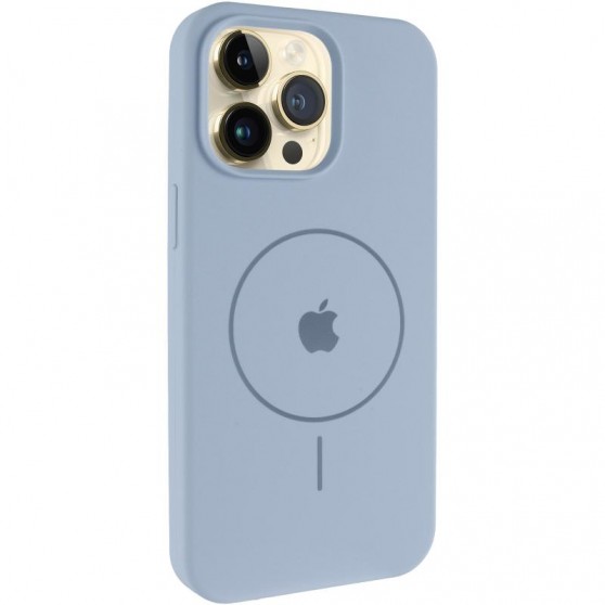 Чохол Silicone Case Full Protective (AA) V2 with MagSafe для Apple iPhone 11 Pro (5.8") Блакитний / Lilac Blue