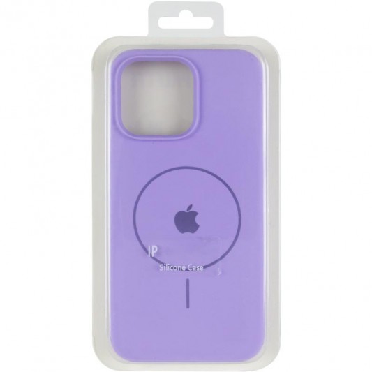 Чохол Silicone Case Full Protective (AA) V2 with MagSafe для Apple iPhone 11 Pro (5.8") Бузковий / Dasheen - зображення 3 