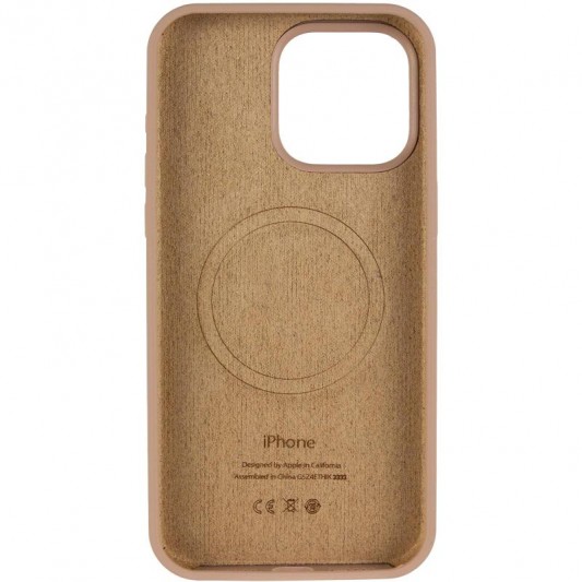 Чохол Silicone Case Full Protective (AA) V2 with MagSafe для Apple iPhone 11 Pro Max (6.5") Бежевий / Desert Gold - зображення 2 