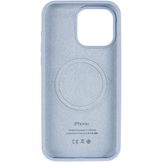 Чохол Silicone Case Full Protective (AA) V2 with MagSafe для Apple iPhone 11 Pro Max (6.5") Блакитний / Lilac Blue - зображення 2 