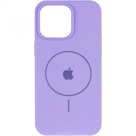 Чохол Silicone Case Full Protective (AA) V2 with MagSafe для Apple iPhone 11 Pro Max (6.5") Бузковий / Dasheen - зображення 1 