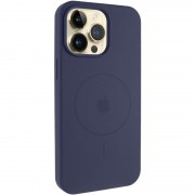 Чохол Silicone Case Full Protective (AA) V2 with MagSafe для Apple iPhone 11 Pro Max (6.5") Темно-синій / Midnight blue