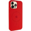 Чехол Silicone Case Full Protective (AA) V2 with MagSafe для Apple iPhone 12 Pro / 12 (6.1") Красный / Red