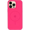 Чехол Silicone Case Full Protective (AA) V2 with MagSafe для Apple iPhone 12 Pro / 12 (6.1") Розовый / Barbie pink